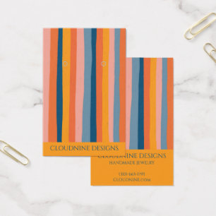 Rainbow Line Earring Necklace Juwelier Display Car