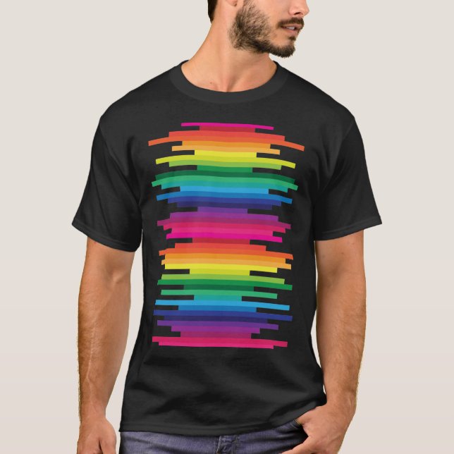 Rainbow-Line-T - Shirt (Vorderseite)