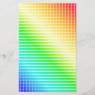 Rainbow Lines Briefpapier