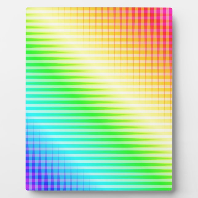 Rainbow Lines Fotoplatte (Vorderseite)