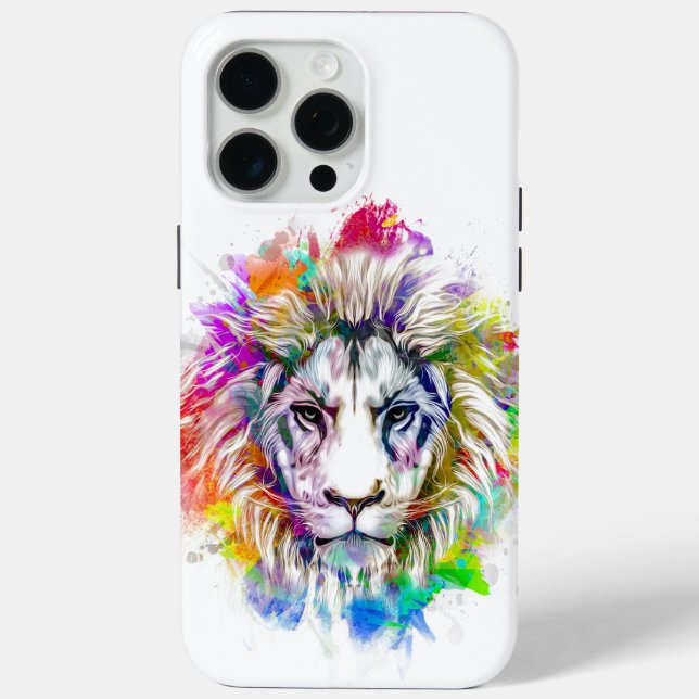 Rainbow Lion Case-Mate iPhone Hülle (Rückseite)