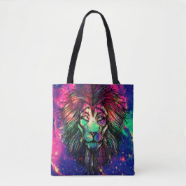 Rainbow Lion Hipster Galaxy Tasche