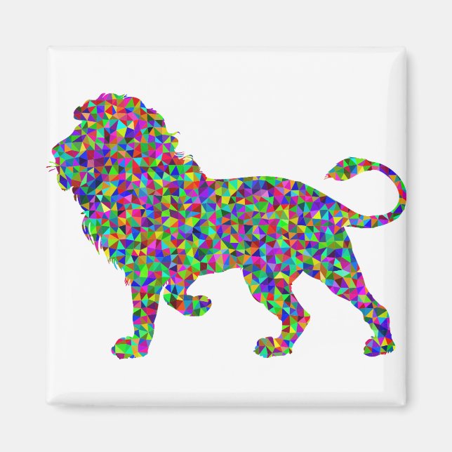 Rainbow Lion Magnet (Vorne)