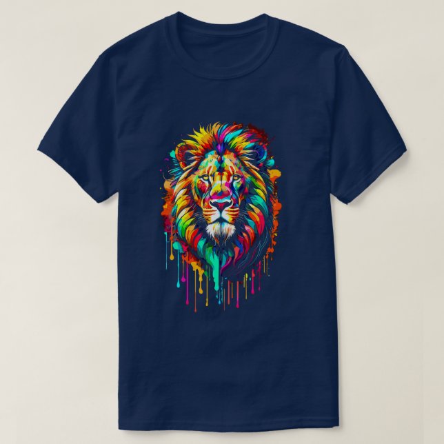 Rainbow Lion Pride T-Shirt (Design vorne)
