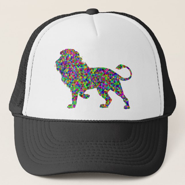 Rainbow Lion Truckerkappe (Vorderseite)