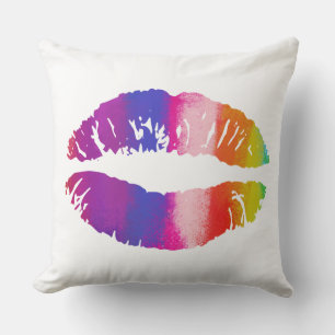 Rainbow Lips #2 Kissen