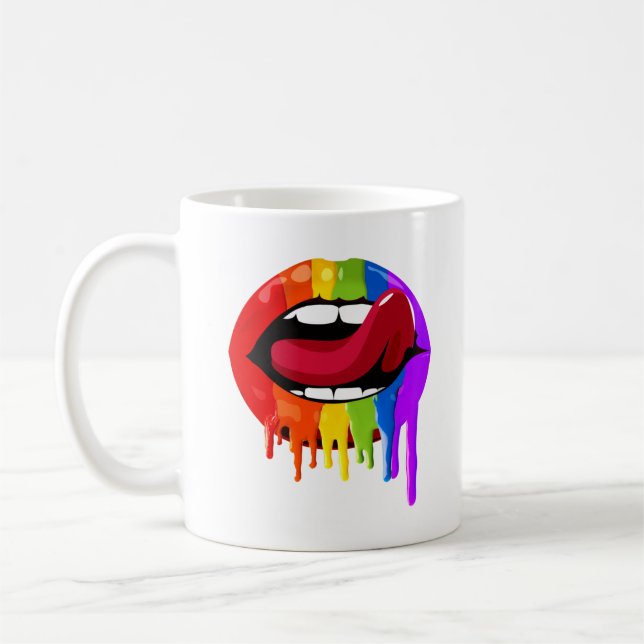 RAINBOW LIPS KAFFEETASSE (Links)
