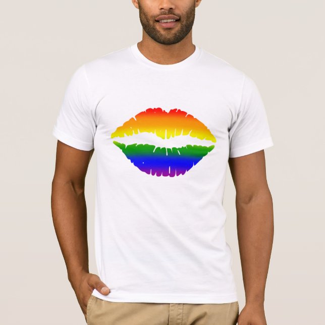 RAINBOW LIPS MOUTH T - SHIRT & TANK TOPS (Vorderseite)