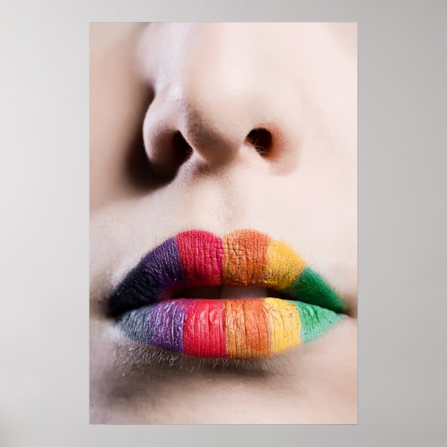 Rainbow Lips Poster (Vorne)