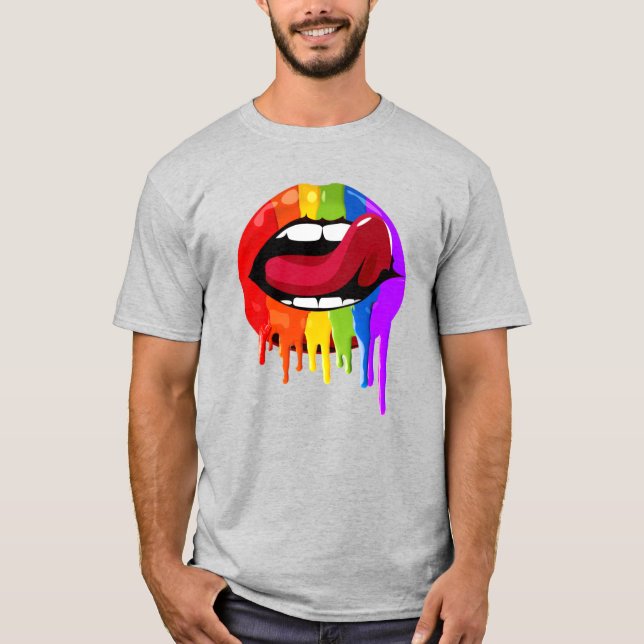RAINBOW LIPS T-Shirt (Vorderseite)