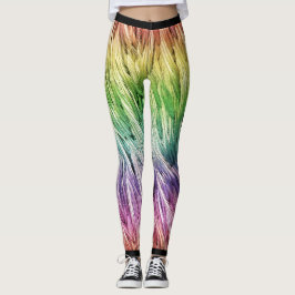 Rainbow Lite Emu Fethered Leggings
