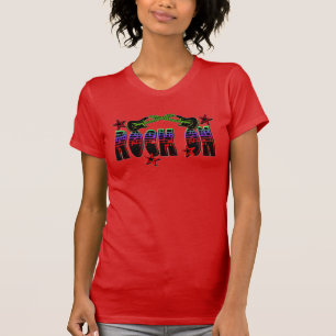 Rainbow Logo Rock Sur Guitares & Stars T-Shirt