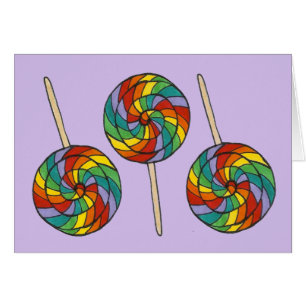 Rainbow Lollipop Candy Fierté Lolly Purple