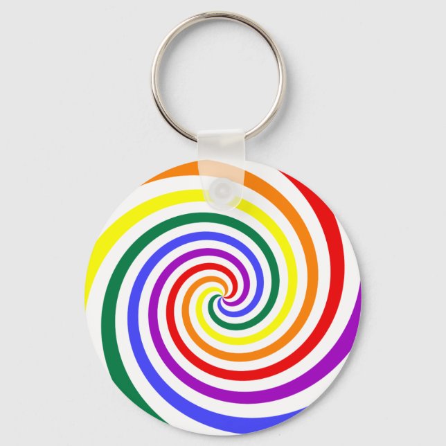 Rainbow Lollipop Schlüsselanhänger (Vorderseite)