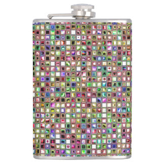 Rainbow 'Lollipop' Textured Mosaic Tiles Pattern Flachmann