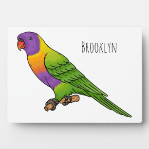 Rainbow-Lorikeet-Cartoon Fotoplatte