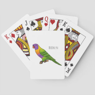 Rainbow-Lorikeet-Cartoon Spielkarten