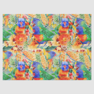 Rainbow Lorikeet Garden Seidenpapier