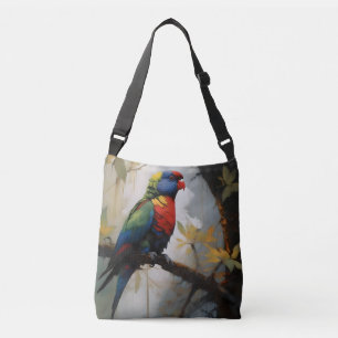 Rainbow Lorikeet Oil Paint, Tragetaschen Mit Langen Trägern