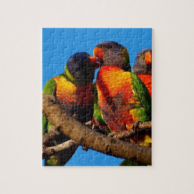 Rainbow Lorikeet-Puzzle (Vertikal)