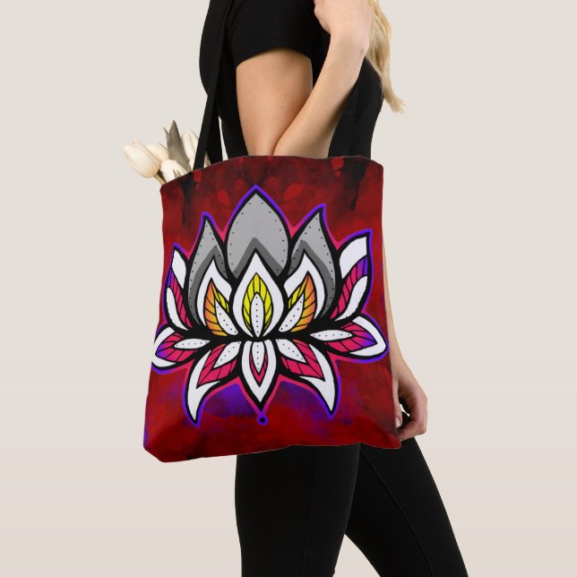 Rainbow Lotus Tasche (Von Nahem)
