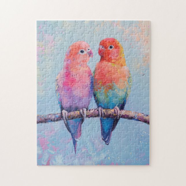 Rainbow Love Birds (Vertikal)