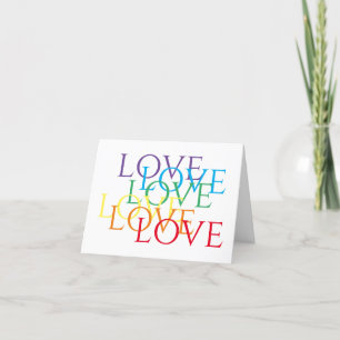 RAINBOW LOVE Blank Carte pour notes