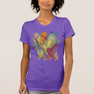 Rainbow Love Hearts Art Custom Shirts