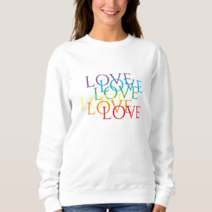 RAINBOW LOVE Sweatshirt de base des femmes
