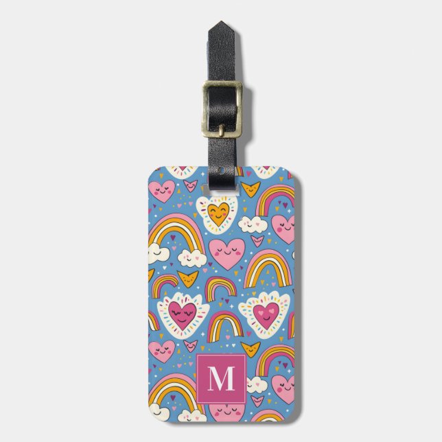 Rainbow Luggage Tag Gepäckanhänger (Vorderseite vertikal)