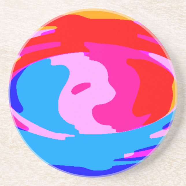 Rainbow-Magie Getränkeuntersetzer (Vorne)