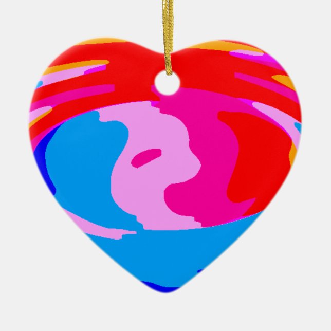 Rainbow-Magie Keramikornament (Vorne)