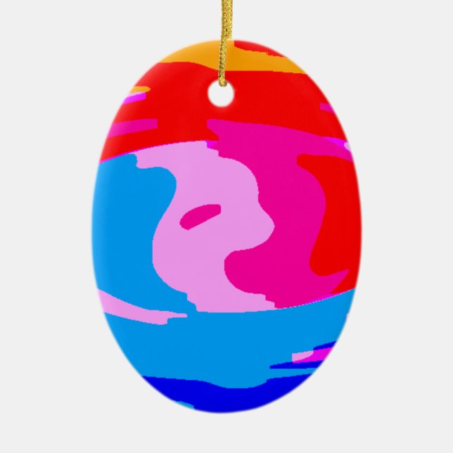 Rainbow-Magie Keramikornament (Vorne)