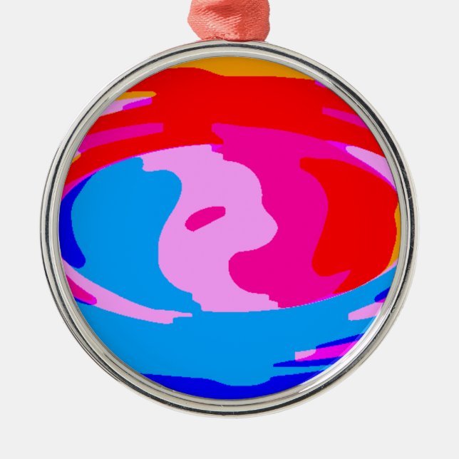 Rainbow-Magie Ornament Aus Metall (Vorne)