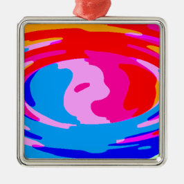 Rainbow-Magie Silbernes Ornament