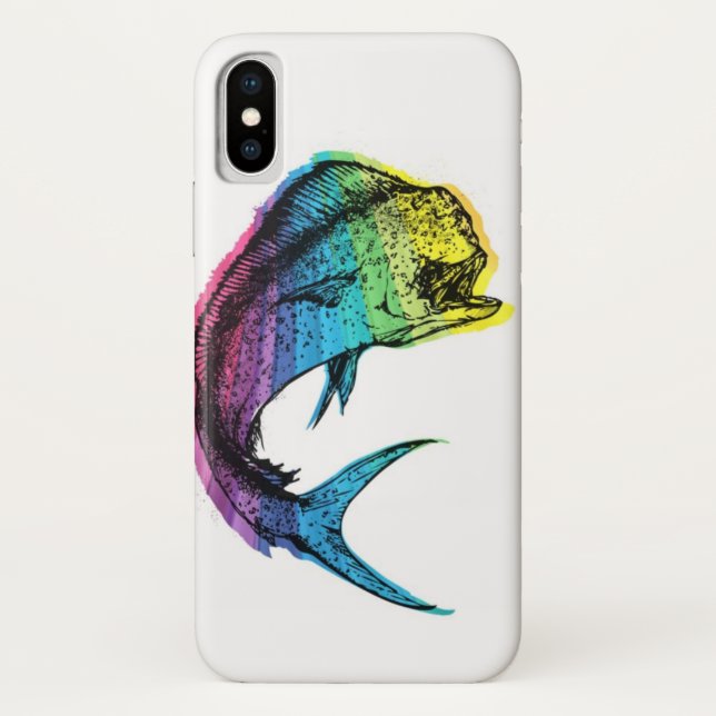 Rainbow Mahi Mahi Case-Mate iPhone Hülle (Rückseite)