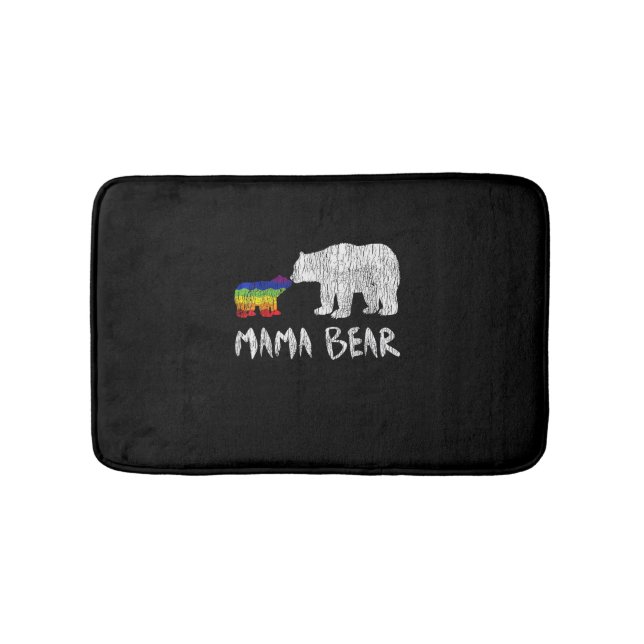 Rainbow Mama Bear Love Support Prix Badematte (Vorderseite)