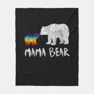 Rainbow Mama Bear Love Support Prix Fleecedecke