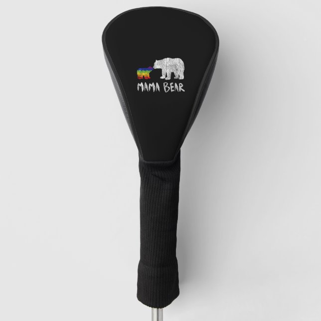 Rainbow Mama Bear Love Support Prix Golf Headcover (Vorderseite)