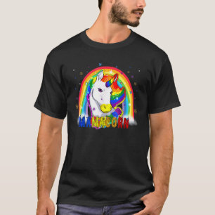 Rainbow Mamacorn Niedlich Einhorn Mama Kostümmutte T-Shirt