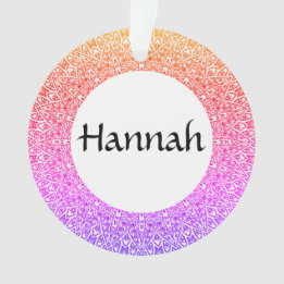 Rainbow Mandala Anpassbare Acrylschmuck Ornament