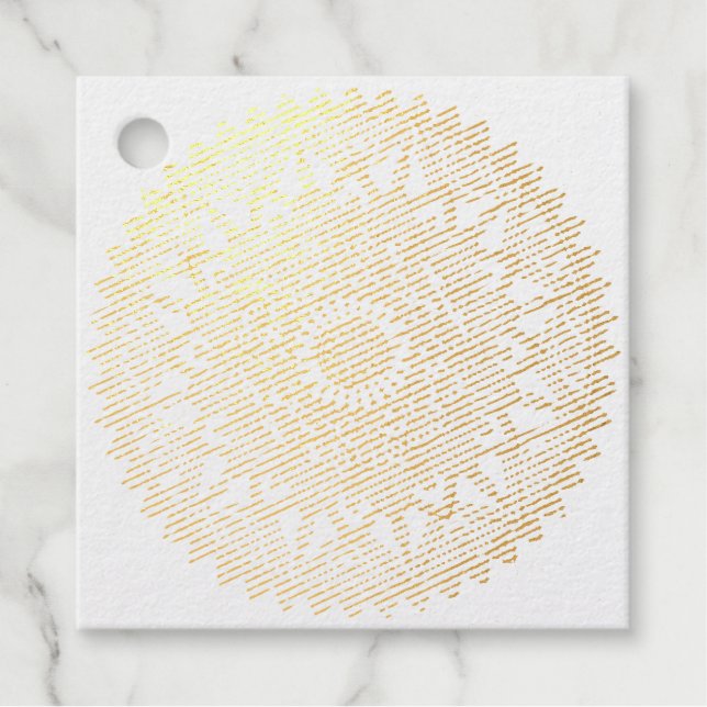 Rainbow Mandala Geschenkanhänger (Vorderseite)
