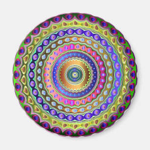 Rainbow Mandala Magnet