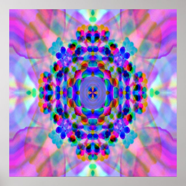 Rainbow Mandala... Poster (Vorne)