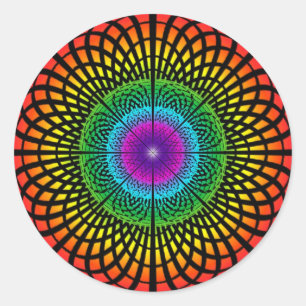 Rainbow Mandala Sticker