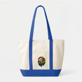 Rainbow Mane Roaring Lion LGBTQ+ Tote Bag Tragetasche