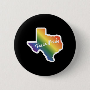 Rainbow Map Texas Design für stolze LGBT+ Texan Button