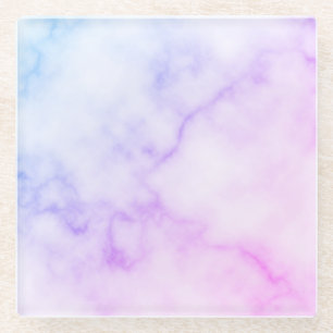 Rainbow Marble Muster Glasuntersetzer