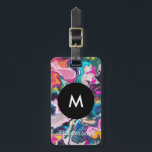Rainbow Marbling Gepäckanhänger<br><div class="desc">digitale Malerei von becky nimoy 2019; Anpassung mit eigenem Text oder Foto</div>