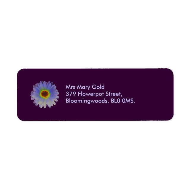 Rainbow Marigold Custom Address Labels (Vorne)